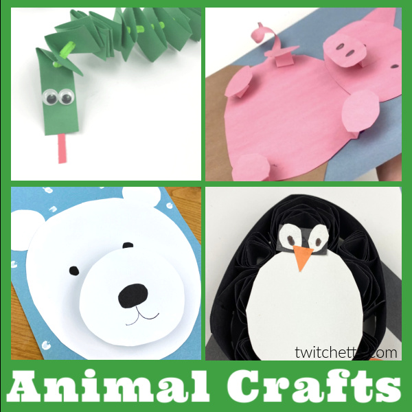 100+ Easy Animal Crafts for Kids to Make - Twitchetts
