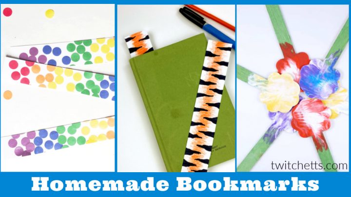 bookmarks for kids to make. Text reads 
