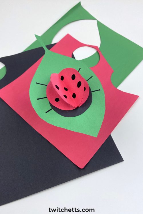 paper ladybug craft.