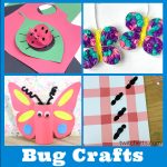 Images of bug crafts. Text reads "Bug Crafts"