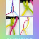 Images of friendship bracelet knots. Text reads "Tween Crafts - Friendship Bracelet Knots"