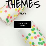 May craft ideas. Text reads "May preschool themes"