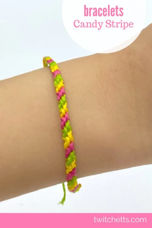 How to Make a Candy Stripe Friendship Bracelet (with Pictures)