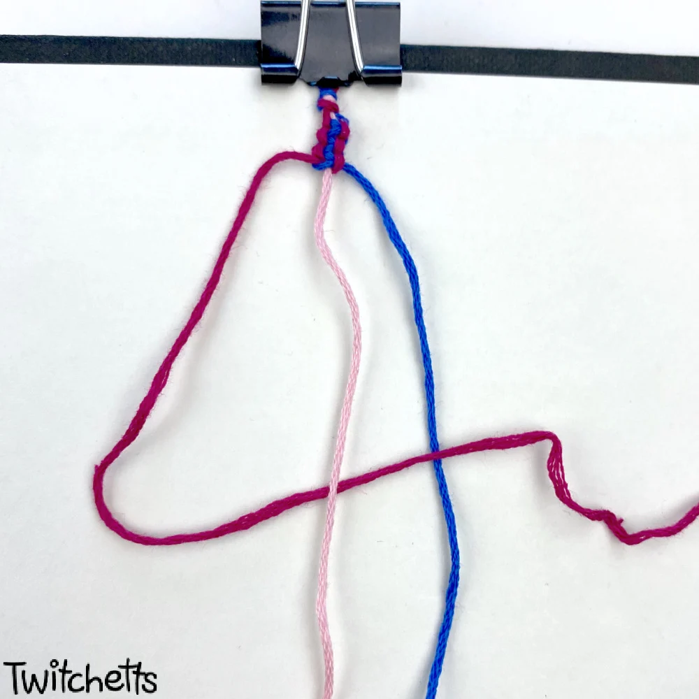 5 Important Friendship Bracelet Knots with step by step intructions