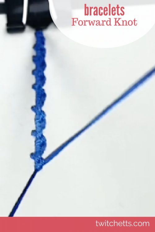 Spiral Bracelet - Text reads "Bracelets - forward knot"