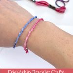 Spiral Bracelet - Text reads "Friendship bracelet crafts - Forward knot bracelet"