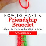 zipper bracelet - text reads "How to make a Friendship Bracelet"
