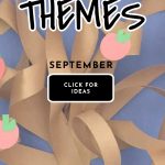 Paper Apple Tree - Text reads "September Preschool Themes"