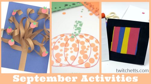 September crafts ideas. Text reads "September Activities"