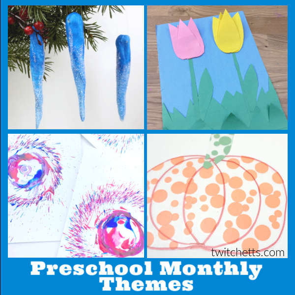 Preschool Monthly Themes Sq 