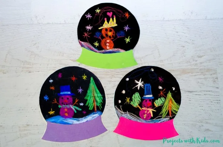 Christmas Snow Globe Craft for Kids - Cutesy Crafts