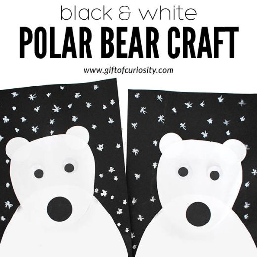 29 Cute Polar Bear Crafts for preschool kids to make - Twitchetts