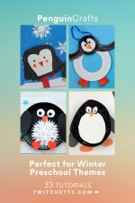 33 Adorable Penguin Crafts for preschoolers to make - Twitchetts