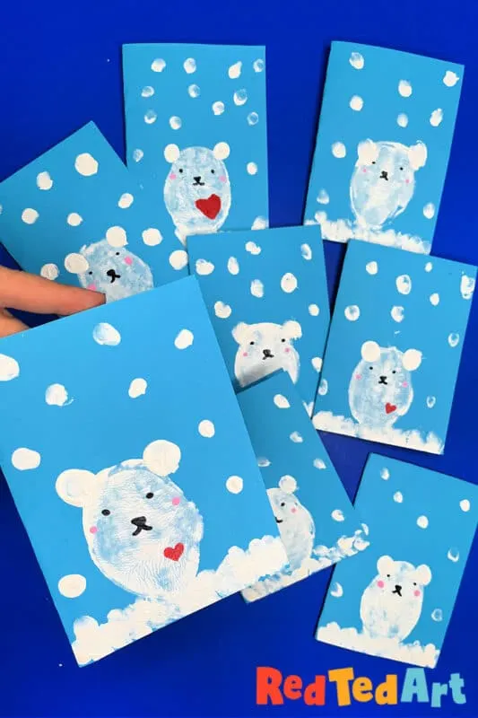 Polar Bear Paper Plate Craft - Little Bins for Little Hands