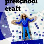 Photo Snow Globe. Text reads "January preschool craft"