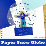 Photo Snow Globe. Text reads "Paper Snow Globe"