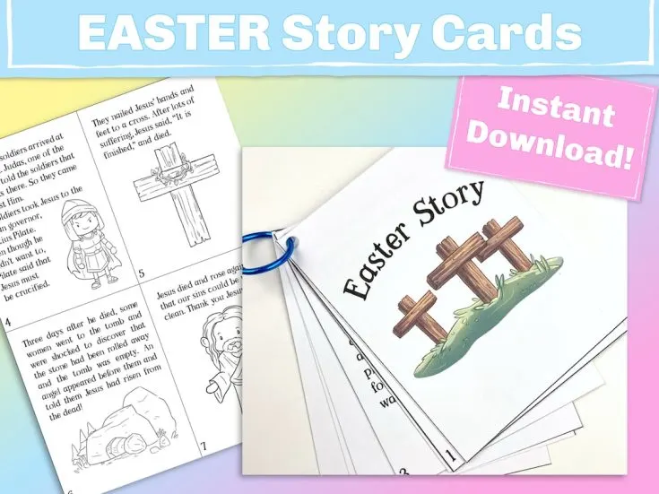 5 Easy printable Easter story activities for Sunday school kids